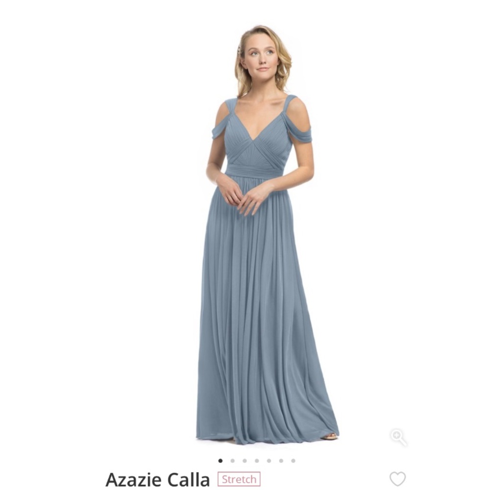 Azazie Dusty Blue Calla Bridesmaid Dress